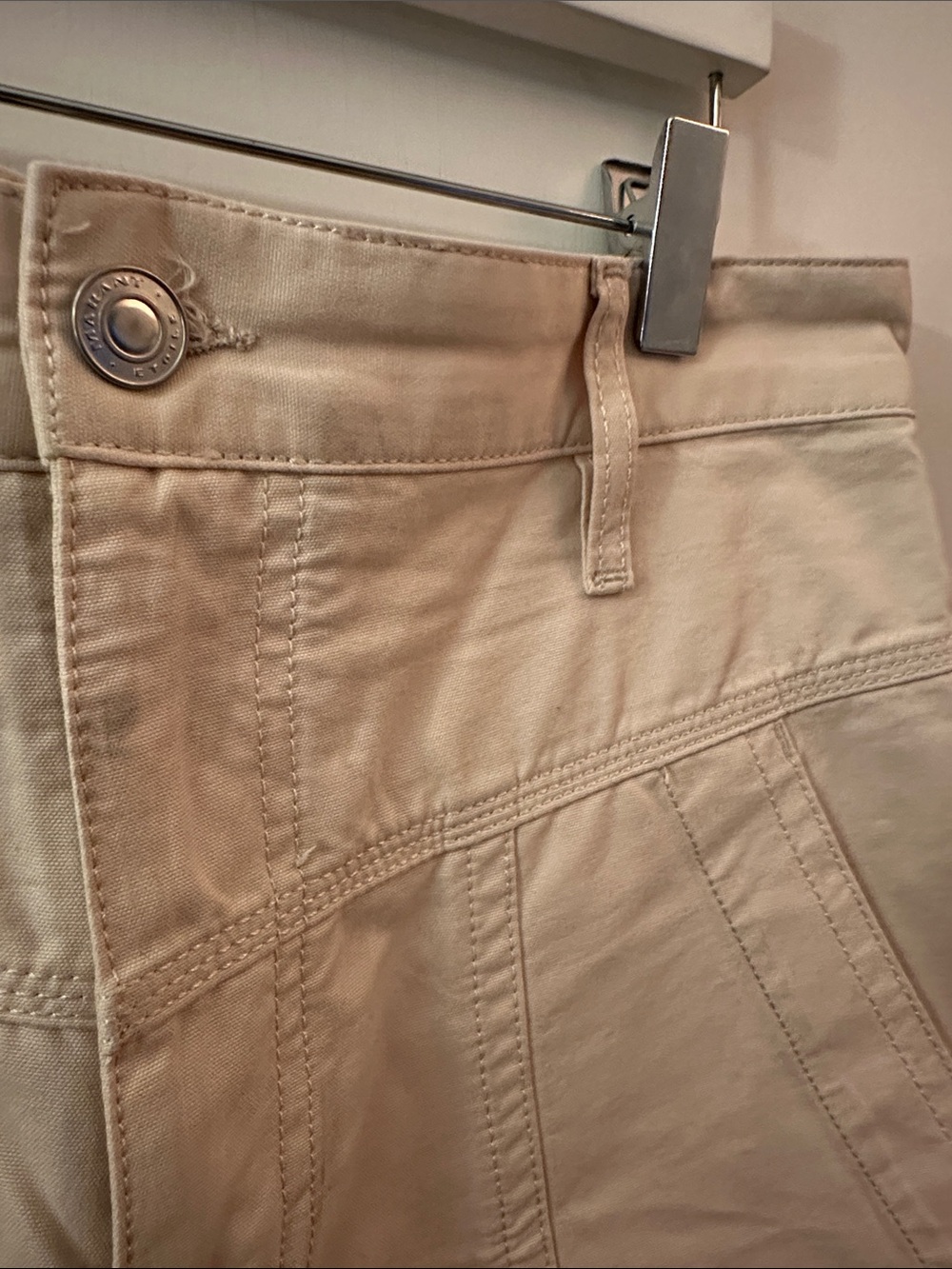 ISABEL MARANT | Diane Cream High-Rise Pants - Picture 5 of 9